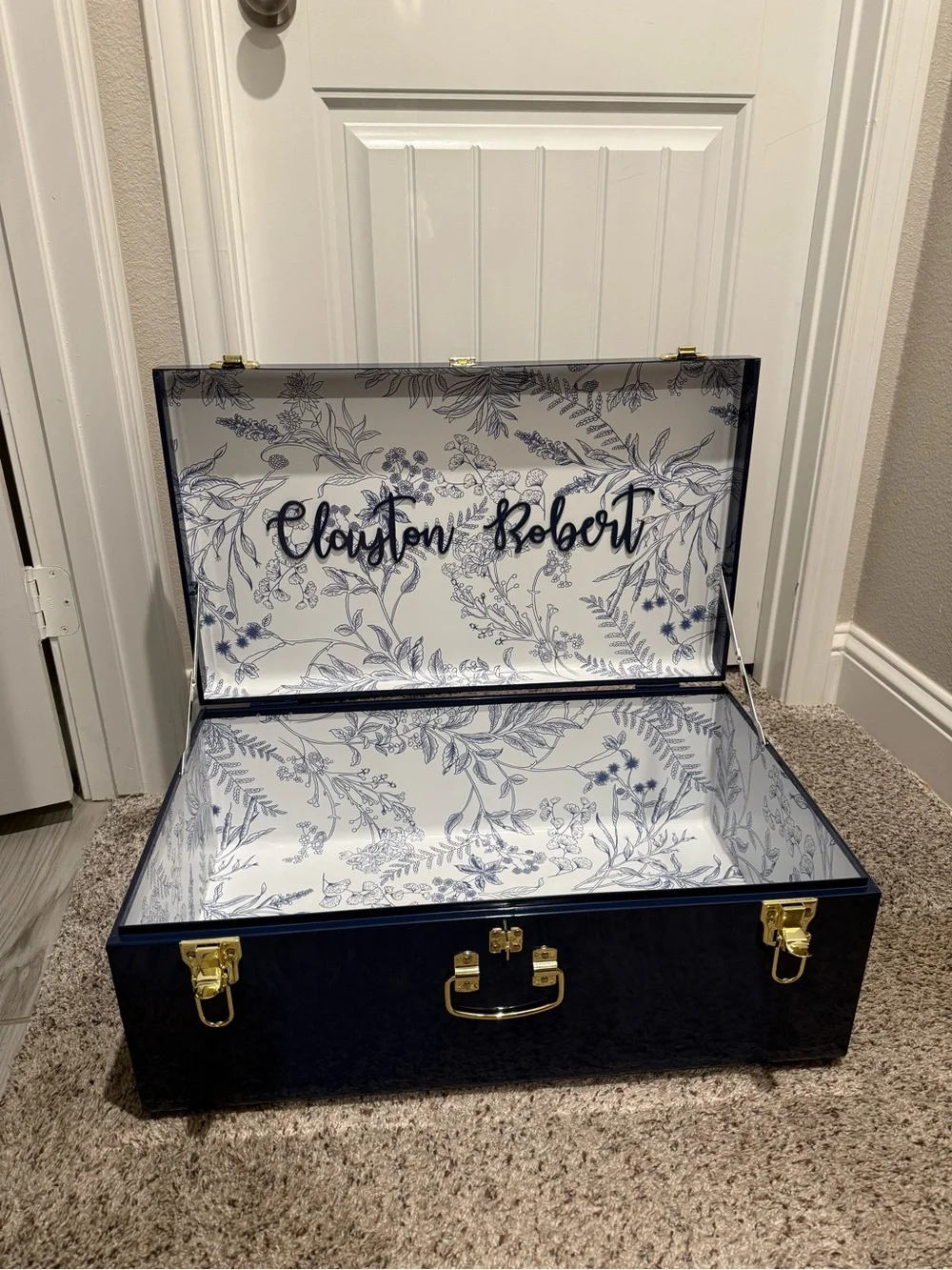 Custom Name Keepsake Trunk - Baby or Wedding